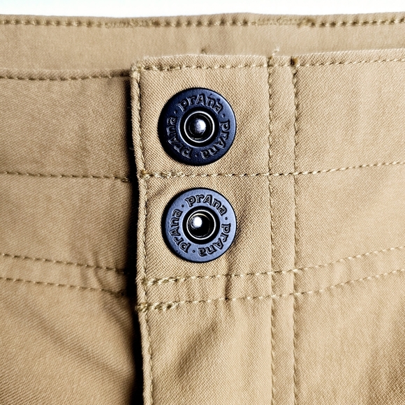 Prana Mustard Yellow Camel Capri Pants NWT - Picture 5 of 11